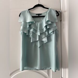 Lafayette 148- Stylish sleeveless 100% silk blouse.  Size 12